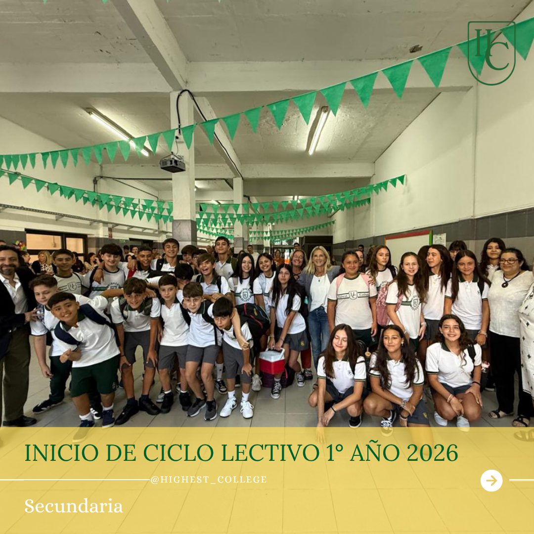 INICIO DE CICLO LECTIVO 1° AÑO 2026