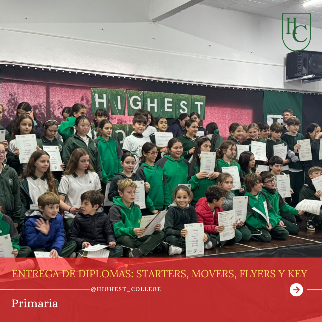 ENTREGA DE DIPLOMAS: STARTERS, MOVERS, FLYERS Y KEY